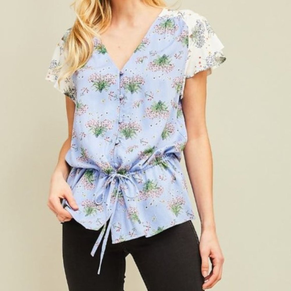 Spring Breeze Contrast Top